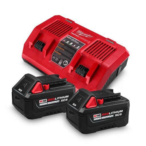 Milwaukee M18SPD502H 18V Li-ion REDLITHIUM High Output XC5 Dual Bay Starter Pack – image 2
