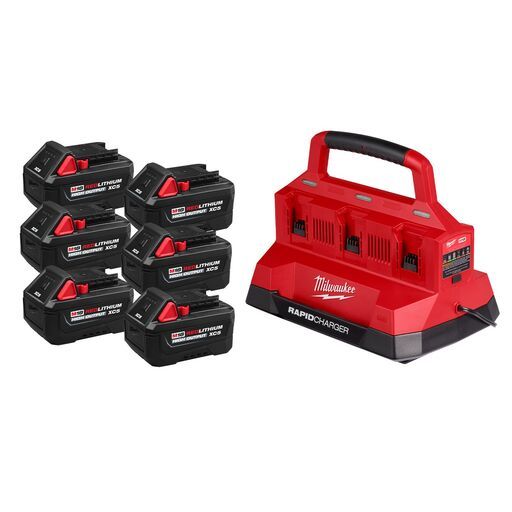 Milwaukee M18SPP506H 18V Li-ion REDLITHIUM High Output XC5 6 Bay PACKOUT Starter Pack – image 2