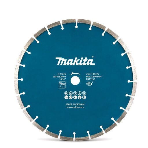 Makita E-23226 355mm (14") Segmented Diamond Blade to Suit CE001G – image 2