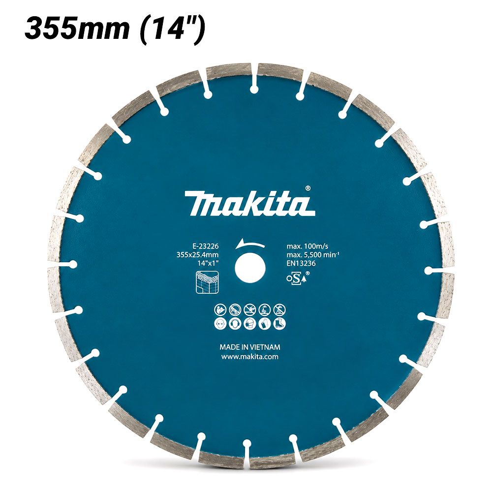 Makita E-23226 355mm (14") Segmented Diamond Blade to Suit CE001G – image 1