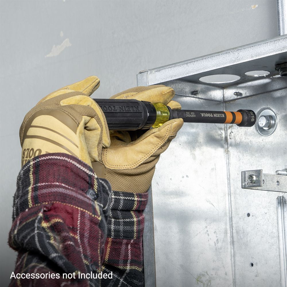 Klein A-32950 7pce Ratcheting Power Nut Drivers Hollow Magnetic Colour-Coded – image 9