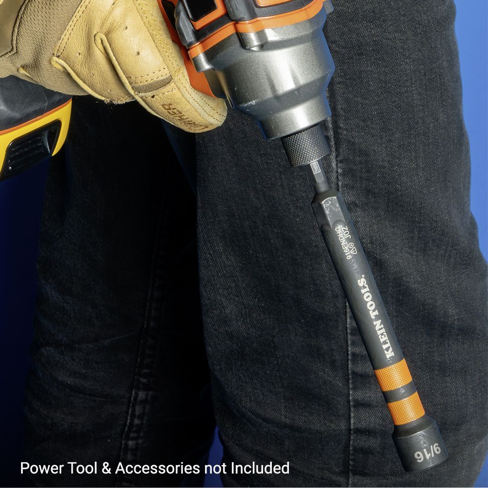 Klein A-32950 7pce Ratcheting Power Nut Drivers Hollow Magnetic Colour-Coded – image 7