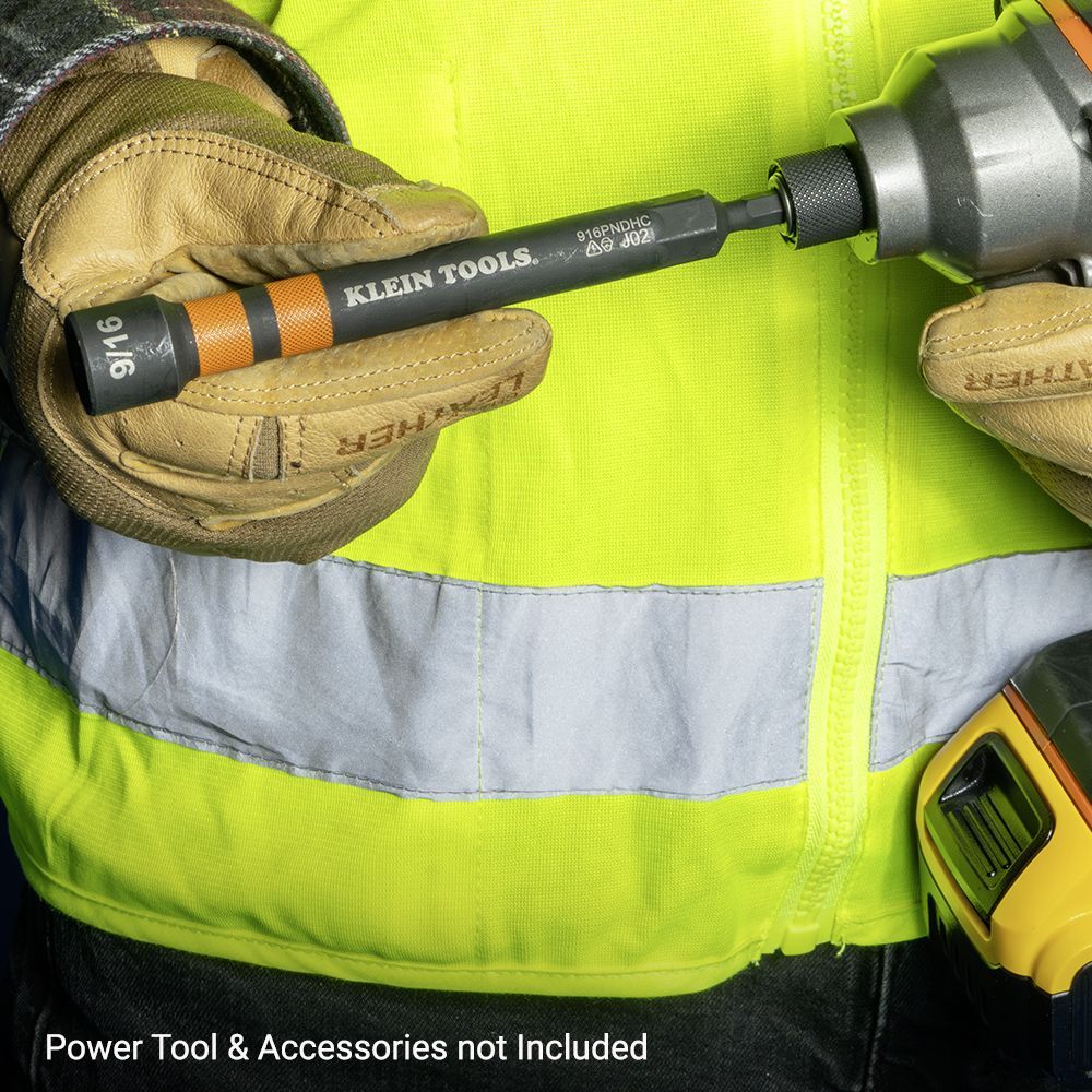 Klein A-32950 7pce Ratcheting Power Nut Drivers Hollow Magnetic Colour-Coded – image 8