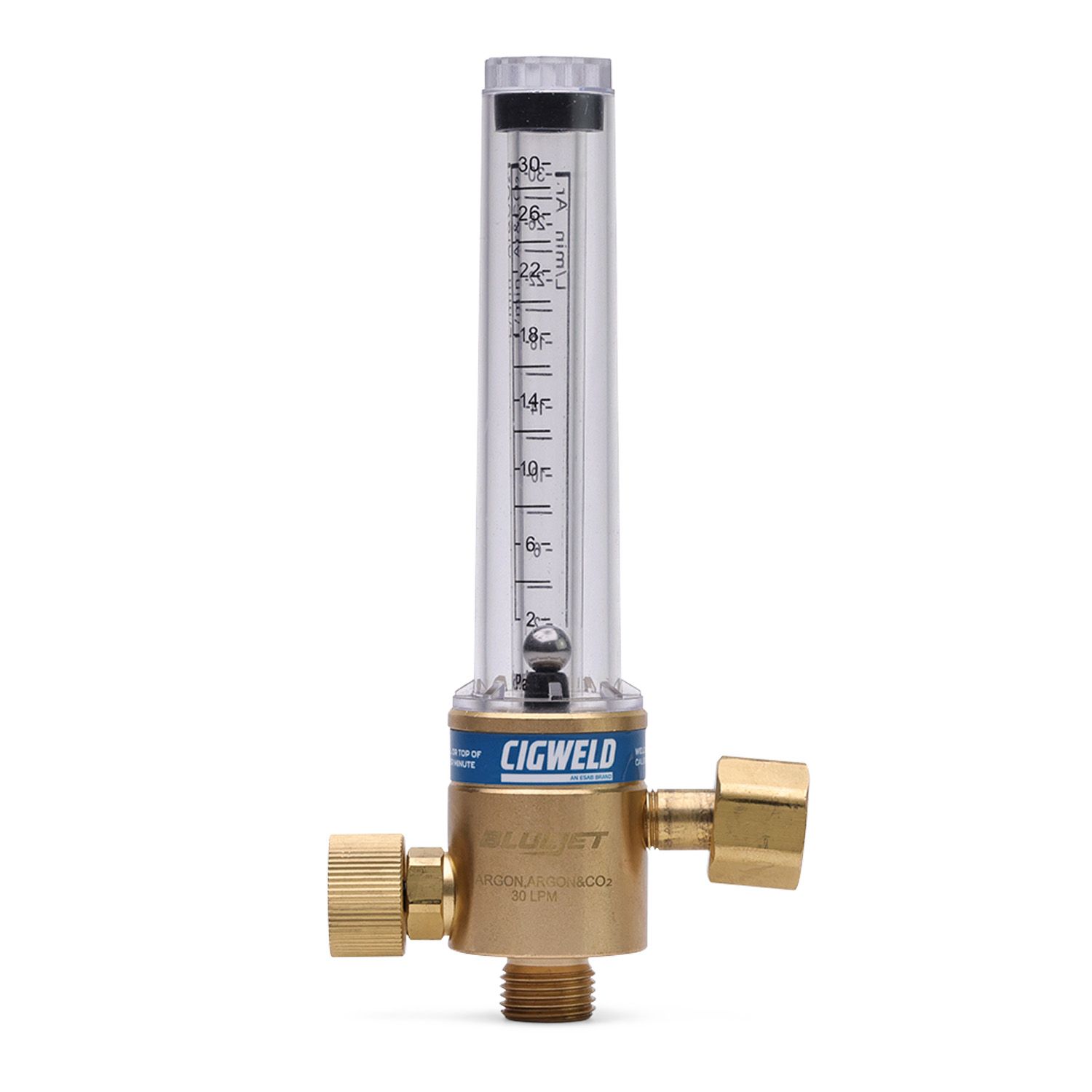Cigweld 201075 BlueJet 30 L/min Argon, Argon/CO2 Twin Flowmeter& Regulator Kit – image 3