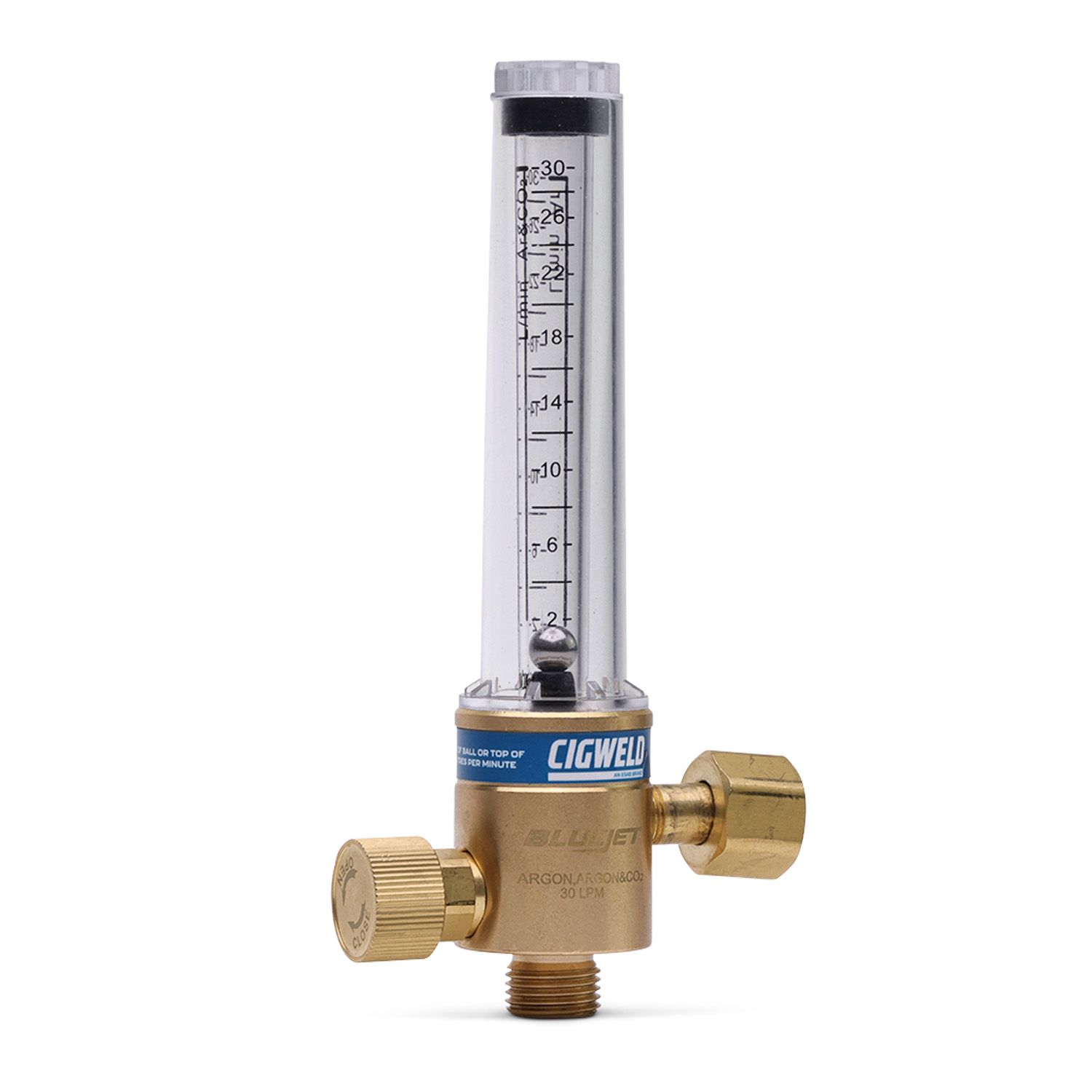 Cigweld 201075 BlueJet 30 L/min Argon, Argon/CO2 Twin Flowmeter& Regulator Kit – image 4