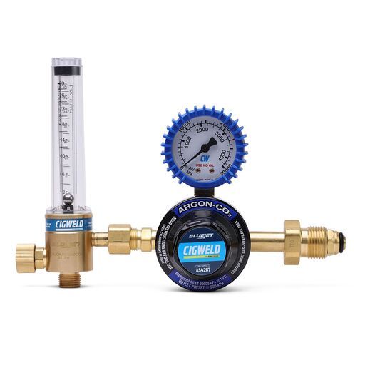 Cigweld 201074 BlueJet 30 L/min Argon, Argon/CO2 Flowmeter & Regulator Kit