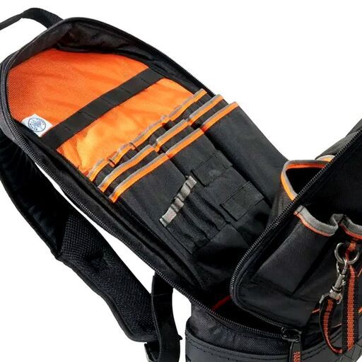 Klein A-55421BP-14 Tradesman Pro Tool Bag Backpack 39 Pockets Black – image 3