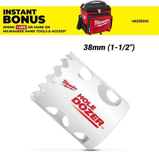 Milwaukee 49560082 38mm (1-1/2") HOLE DOZER Bi-Metal Hole Saw