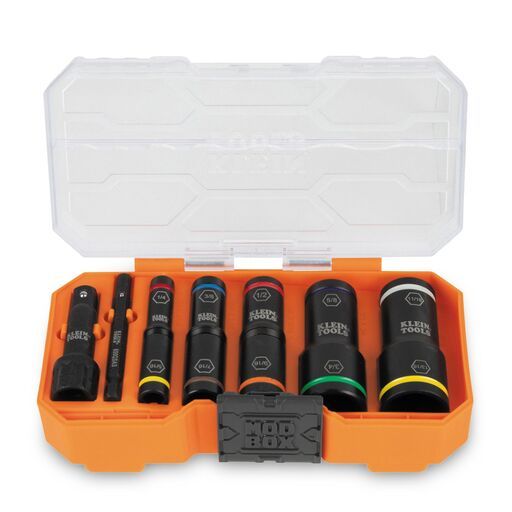 Klein A-65618 8pce KNECT™ SAE Flip-10 Heavy Duty Flip Impact Socket Set – image 2