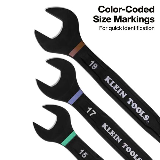 Klein A-69408MG 8pce Metric 8-19mm Ratcheting Combo Wrench Set – image 7