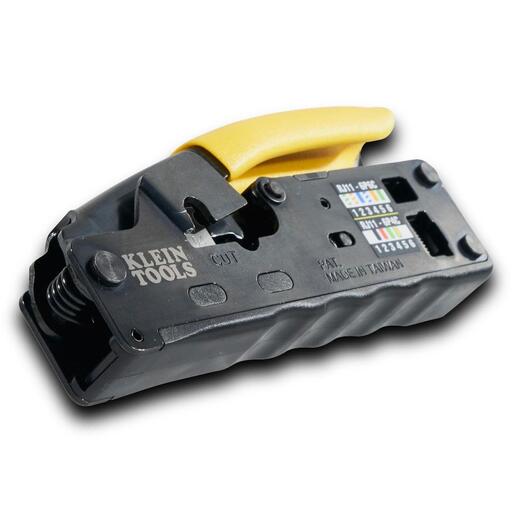 Klein A-VDV226-107 Ratcheting Data Cable Crimper Stripper Cutter Compact – image 4