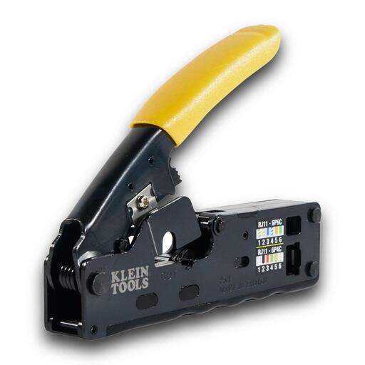 Klein A-VDV226-107 Ratcheting Data Cable Crimper Stripper Cutter Compact – image 5