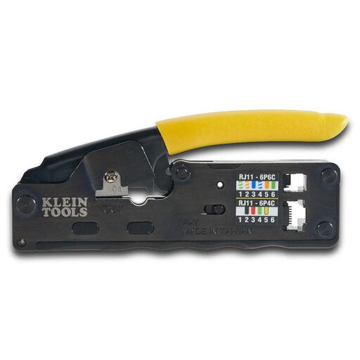 Klein A-VDV226-107 Ratcheting Data Cable Crimper Stripper Cutter Compact – image 2