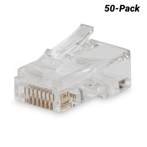 Klein A-VDV826-703 50-Pack Pass-Thru Modular Data Plug - CAT6
