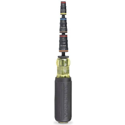 Klein A-32910 7-in-1 Impact Rated Flip Socket Set with Handle – image 2