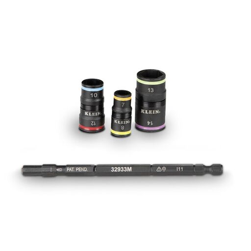 Klein A-32933M 6-in-1 Impact Rated Flip Metric Socket Set – image 2