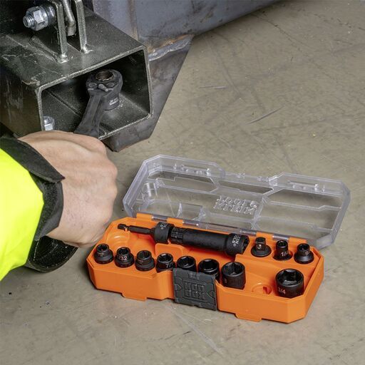 Klein A-65400 15pce 3/8" Drive KNECT™ Impact-Rated Pass Through Socket Set – image 4