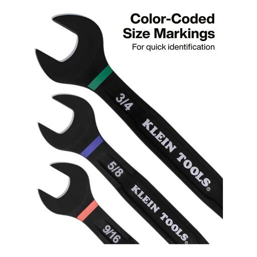 Klein A-69408G 8pce SAE 5/16" - 3/4" Ratcheting Combo Wrench Set – image 7