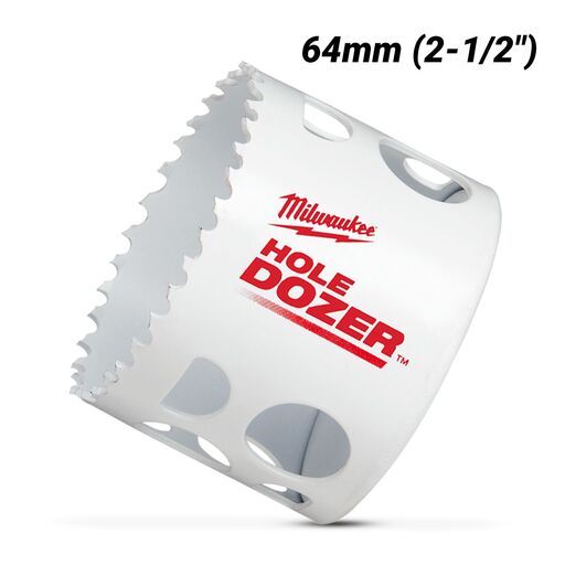 Milwaukee 49560147 64mm (2-1/2") HOLE DOZER Bi-Metal Hole Saw – image 2