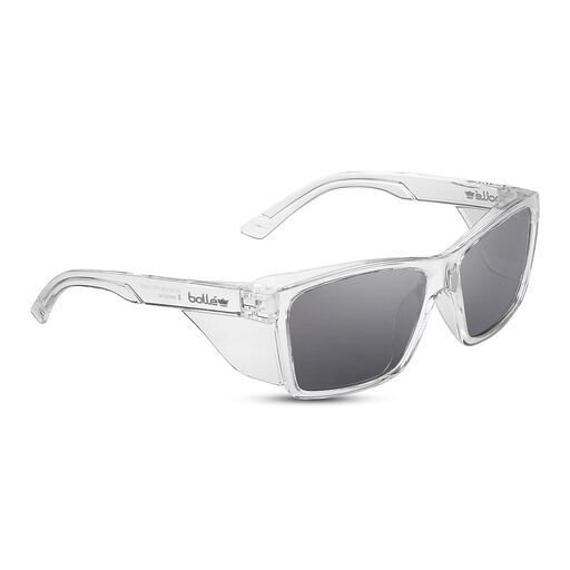 Bolle Safety STL42N21A STKS 420 LARGE Smoke Lens - PLATINUM Anti Scratch / Anti Fog - Crystal Frame