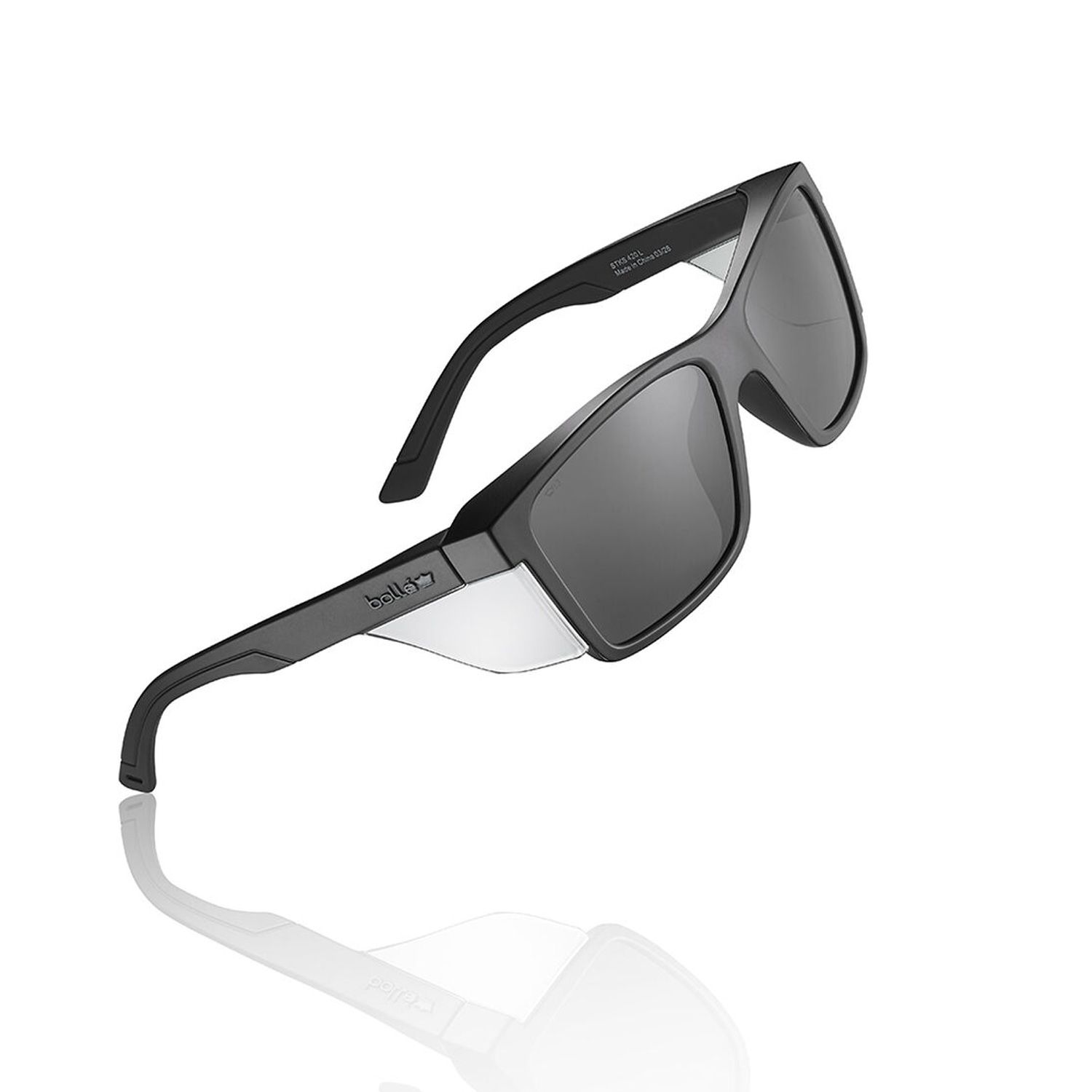 Bolle Safety STL42N23A STKS 420 LARGE Smoke Lens - PLATINUM Anti Scratch / Anti Fog - Matt Black Frame – image 4
