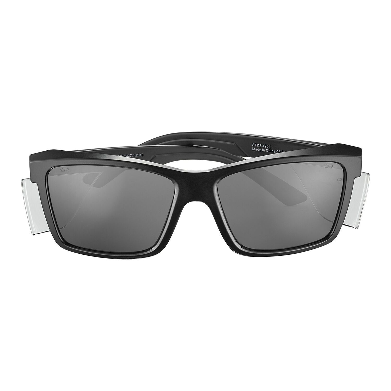 Bolle Safety STL42N23A STKS 420 LARGE Smoke Lens - PLATINUM Anti Scratch / Anti Fog - Matt Black Frame – image 3