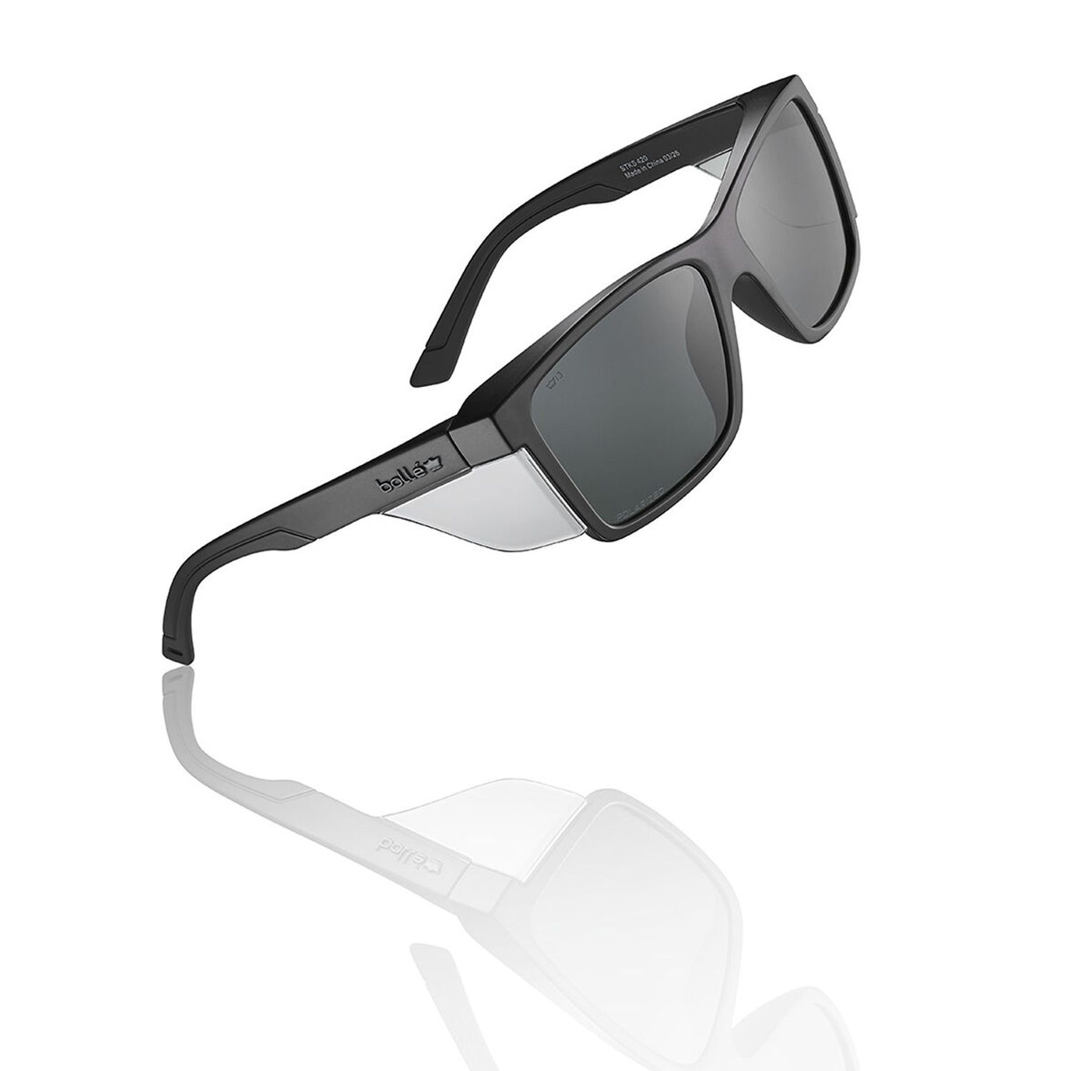 Bolle Safety STL42N54A STKS 420 LARGE Smoke Polarized Lens - Anti Scratch - Matt Black Frame – image 4