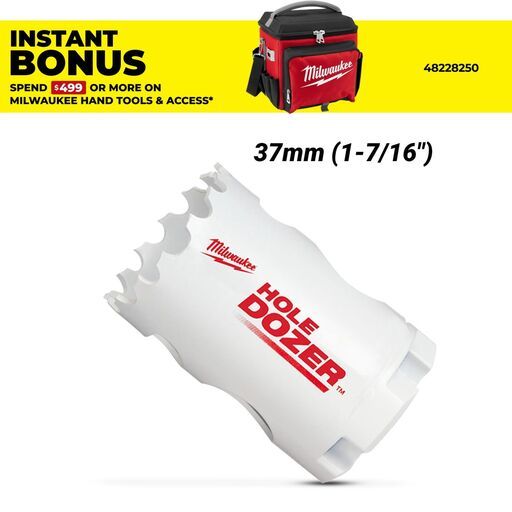 Milwaukee 49569616 37mm (1-7/16") HOLE DOZER Bi-Metal Hole Saw