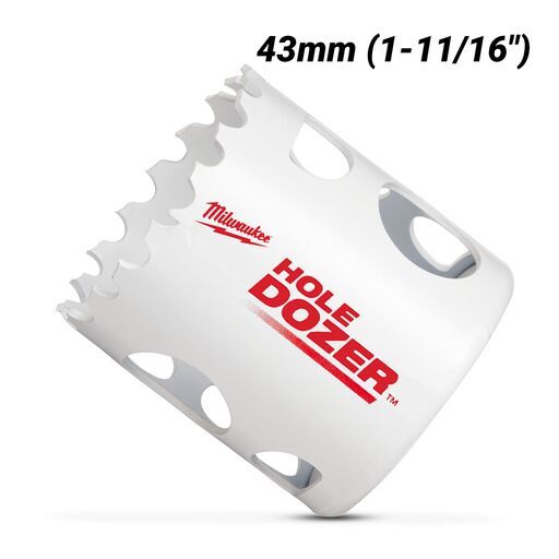 Milwaukee 49569620 43mm (1-11/16") HOLE DOZER Bi-Metal Hole Saw – image 2
