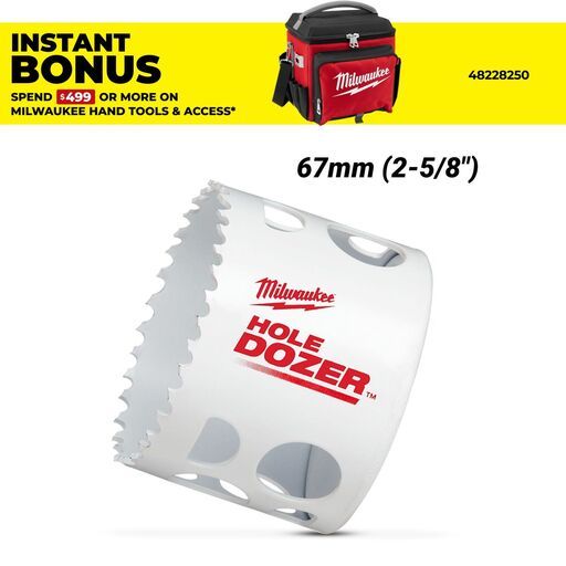 Milwaukee 49569633 67mm (2-5/8") HOLE DOZER Bi-Metal Hole Saw