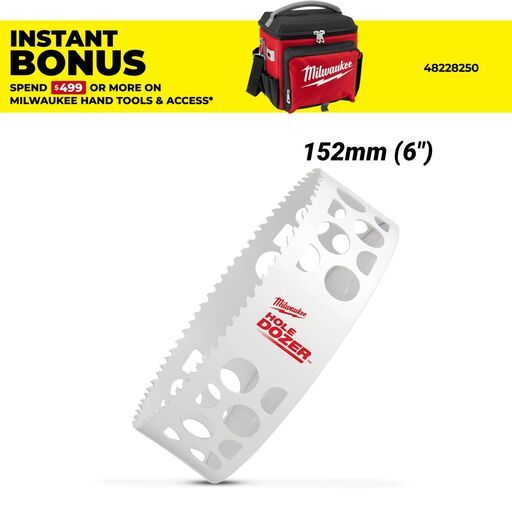 Milwaukee 49569656 152mm (6") HOLE DOZER Bi-Metal Hole Saw