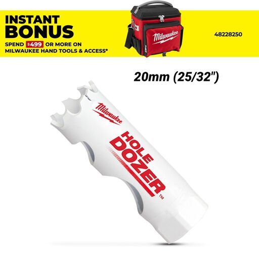 Milwaukee 49569692 20mm (25/32") HOLE DOZER Bi-Metal Hole Saw
