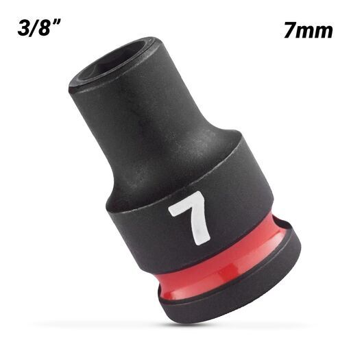 Milwaukee 49666131 3/8" Drive 7mm SHOCKWAVE Standard 6 Point Impact Socket – image 2