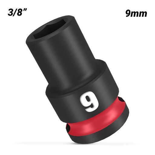 Milwaukee 49666133 9mm 3/8" Drive SHOCKWAVE Standard 6 Point Impact Socket – image 2