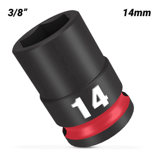 Milwaukee 49666138 14mm 3/8" Drive SHOCKWAVE Standard 6 Point Impact Socket – image 2