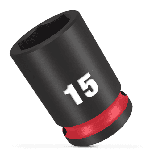Milwaukee 49666139 15mm 3/8" Drive SHOCKWAVE Standard 6 Point Impact Socket – image 4
