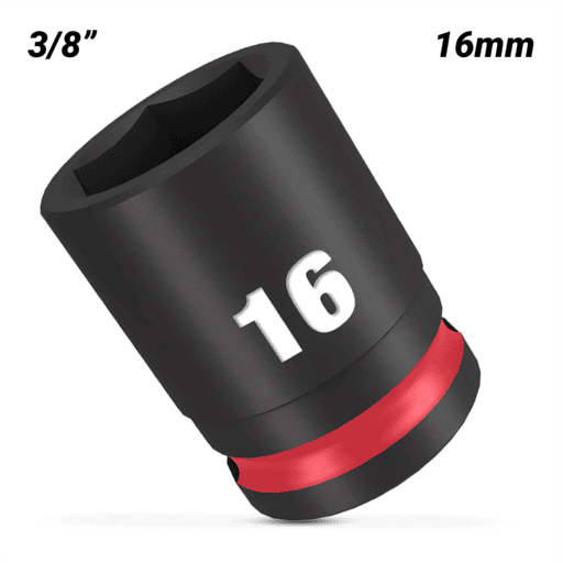 Milwaukee 49666140 16mm 3/8" Drive SHOCKWAVE Standard 6 Point Impact Socket – image 2
