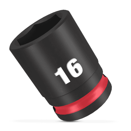 Milwaukee 49666140 16mm 3/8" Drive SHOCKWAVE Standard 6 Point Impact Socket – image 4