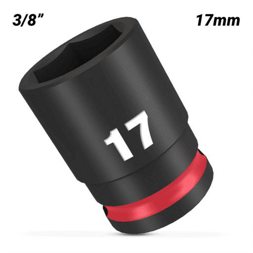 Milwaukee 49666141 17mm 3/8" Drive SHOCKWAVE Standard 6 Point Impact Socket – image 2