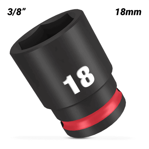 Milwaukee 49666142 18mm 3/8" Drive SHOCKWAVE Standard 6 Point Impact Socket – image 2