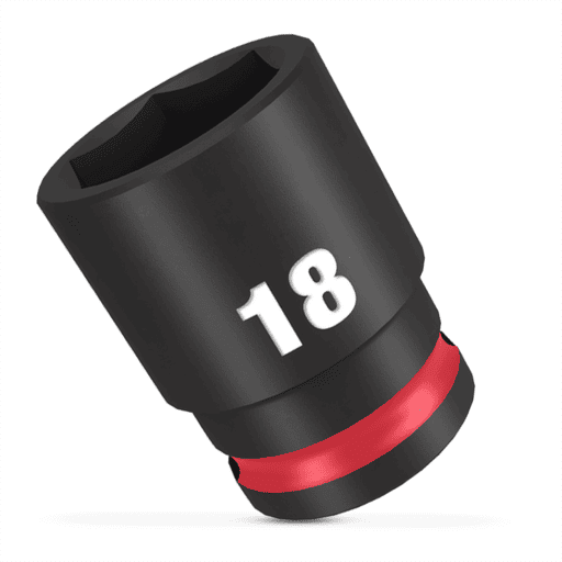 Milwaukee 49666142 18mm 3/8" Drive SHOCKWAVE Standard 6 Point Impact Socket – image 4