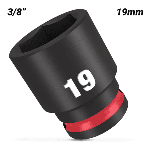 Milwaukee 49666143 19mm 3/8" Drive SHOCKWAVE Standard 6 Point Impact Socket – image 2
