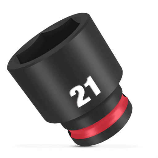 Milwaukee 49666144 21mm 3/8" Drive SHOCKWAVE Standard 6 Point Impact Socket – image 4