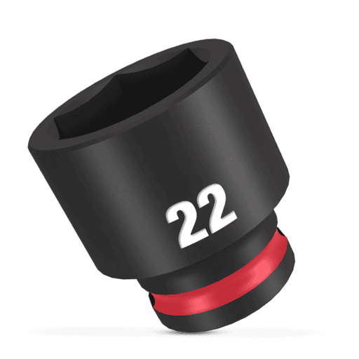 Milwaukee 49666145 22mm 3/8" Drive SHOCKWAVE Standard 6 Point Impact Socket – image 4