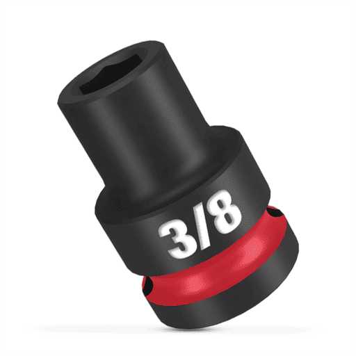 Milwaukee 49666200 1/2" Drive 3/8" SHOCKWAVE Standard 6 Point Impact Socket – image 4