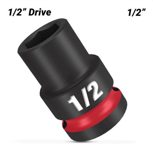 Milwaukee 49666202 1/2" Drive 1/2" SHOCKWAVE Standard 6 Point Impact Socket – image 2