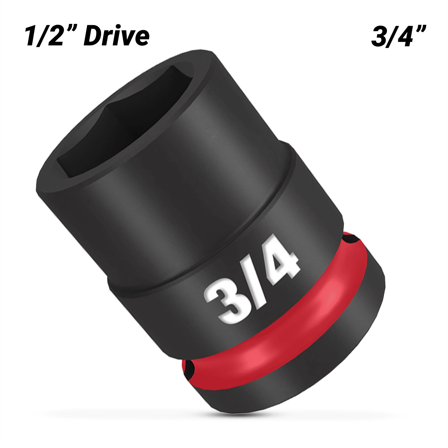 Milwaukee 49666206 1/2" Drive 3/4" SHOCKWAVE Standard 6 Point Impact Socket – image 2