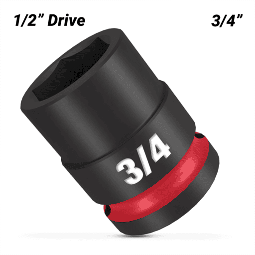 Milwaukee 49666206 1/2" Drive 3/4" SHOCKWAVE Standard 6 Point Impact Socket – image 2