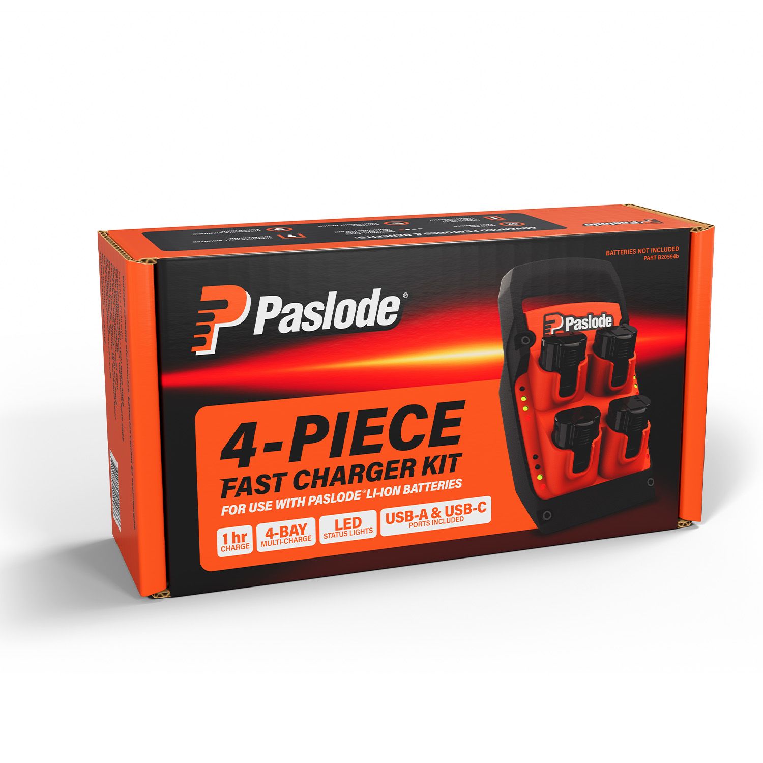 [Pre-Order] Paslode B20554B 4-Piece Fast Charger Kit to Suit Paslode Li-Ion Batteries – image 3