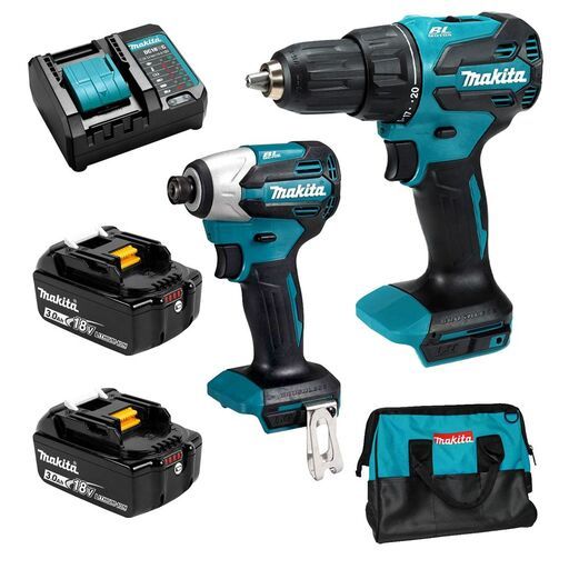 Makita DLX2580F01 18V 3.0Ah LXT Li-ion Cordless Brushless 2pce Combo Kit